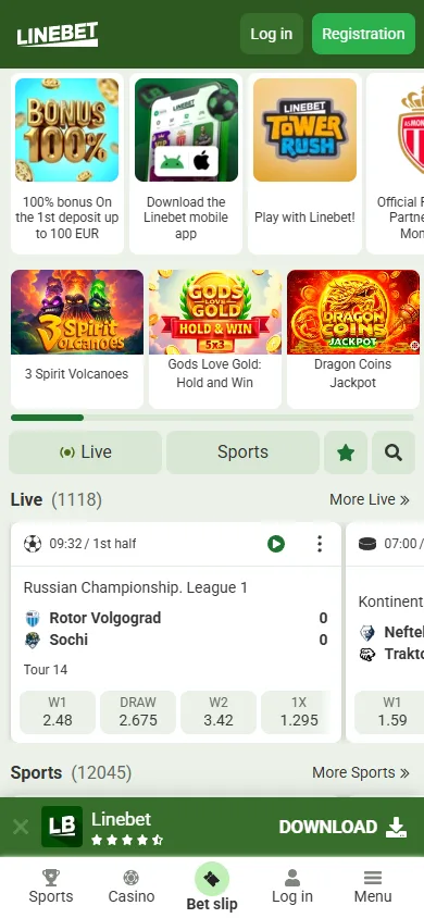 Linebet mobile website